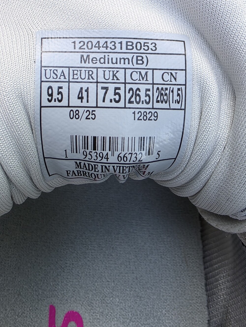 Brooks Adrenaline GTS 25 Oyster/Pink Running Shoes Women's Size 9.5 Worn 1x Box - Picture 11 of 11